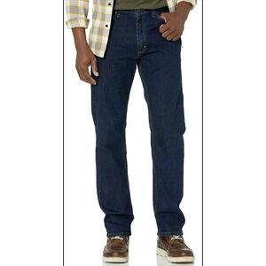 Wrangler Authentics Men's Comfort Flex Regular Fit Jeans Dark Indigo 42x29